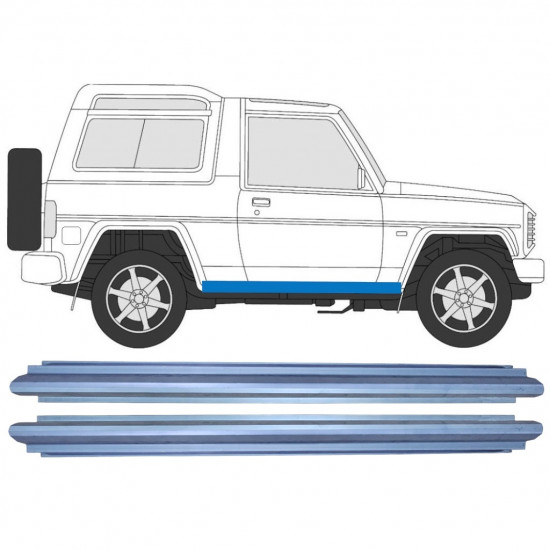 Küszöb javító panel hoz Daihatsu Fourtrak Rocky 1993-2001 / Bal = Jobb (szimmetrikus) / Készlet 9761