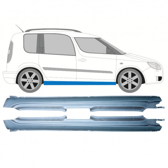 Teljes küszöb hoz Skoda Roomster Praktik 2006-2015 / Bal / Jobb / Bal+Jobb / Készlet 12891
