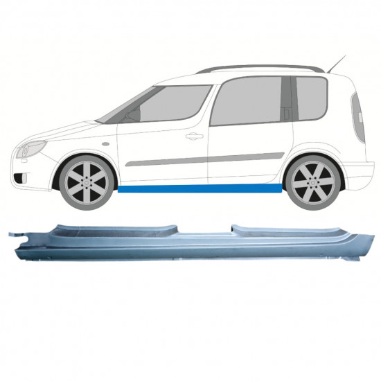Teljes küszöb hoz Skoda Roomster Praktik 2006-2015 / Bal 12890