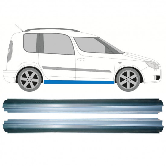 Küszöb javító panel hoz Skoda Roomster 2006-2015 / Bal+Jobb / Készlet 10579