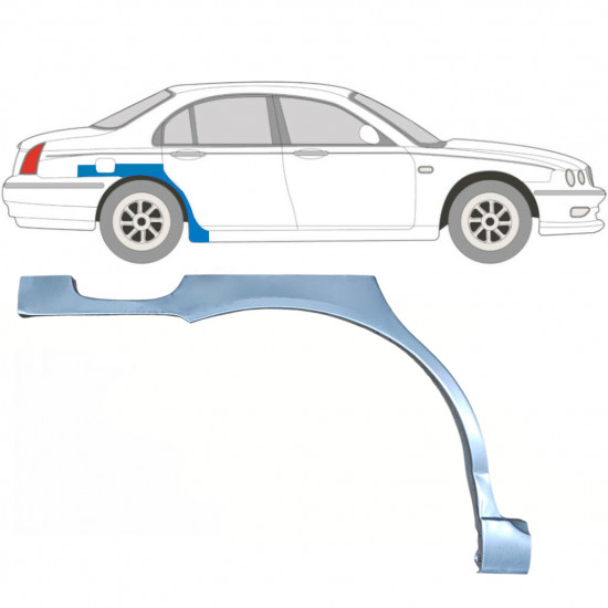 Hátsó sárvédő javító panel hoz Rover 75 MG ZT 1999-2005 / Jobb 5920