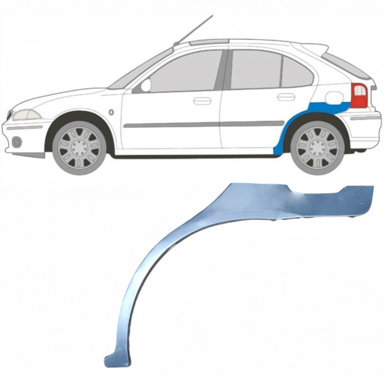 Hátsó sárvédő javító panel hoz Rover 25 Mg Zr 1995-2005 / Bal 5621