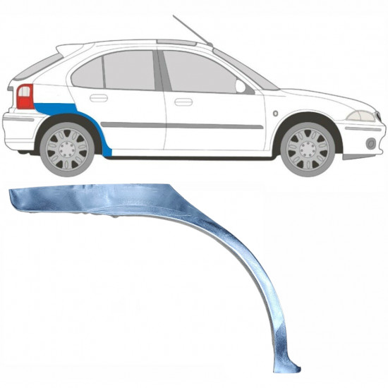 Hátsó sárvédő javító panel hoz Rover 25 Mg Zr 1995-2005 / Jobb 5628