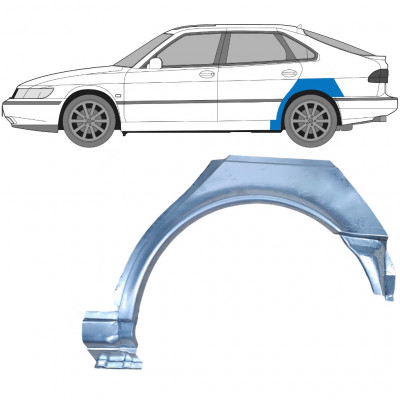 Hátsó sárvédő javító panel hoz Saab 900 1994-1998 / Bal 6984