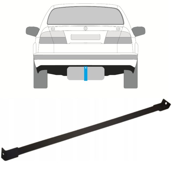 Tartószalag üzemanyagtartály hoz Saab 9-5 1997-2010 15030