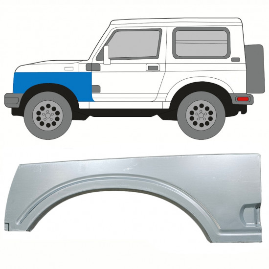 Első sárvédő javító panel hoz Suzuki Samurai 1981-2004 / Bal 8326