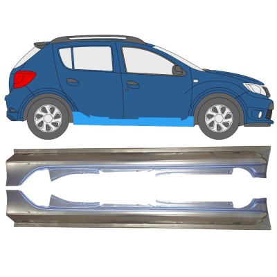 Teljes küszöb hoz Dacia Sandero 2012-2020 / Bal+Jobb / Készlet 14845