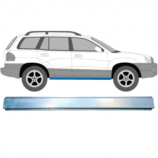 Belső küszöb javító panel hoz Hyundai Santa Fe 2001-2006 / Bal = Jobb (szimmetrikus) 11585