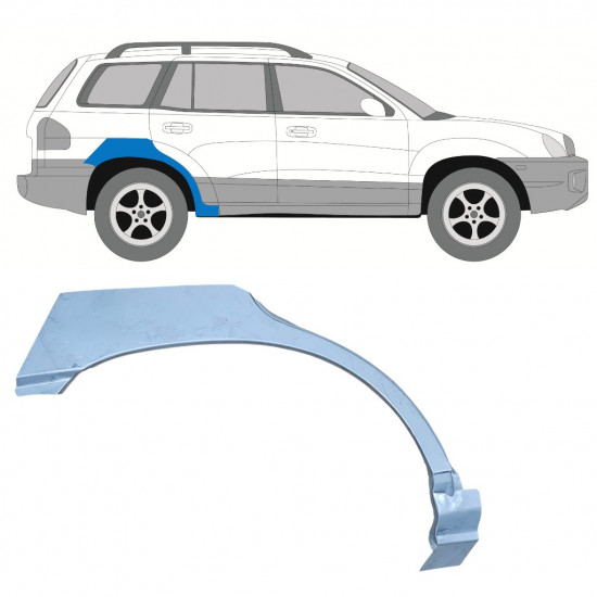 Hátsó sárvédő javító panel hoz Hyundai Santa Fe 2001-2006 / Jobb 8244