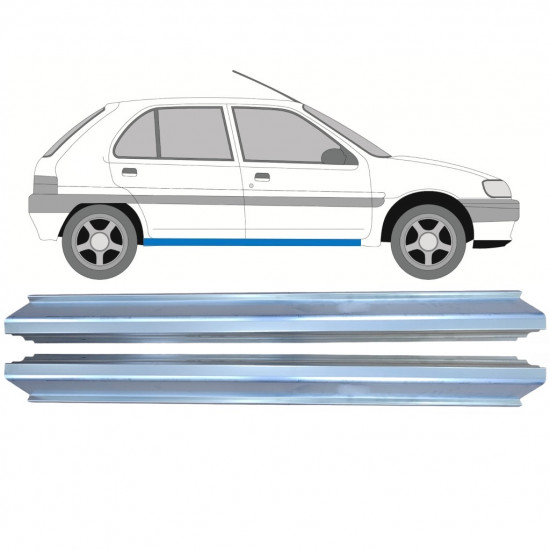 Küszöb javító panel hoz Citroen Saxo 1996-2004 / Bal+Jobb / Készlet 10054