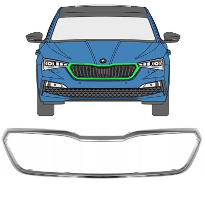 Hűtőrács keret hoz Skoda Scala 2019- 16227