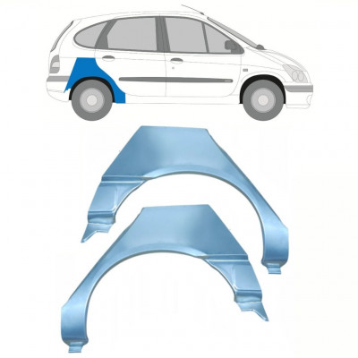 Hátsó sárvédő javító panel hoz Renault Scenic 1995-2003 / Bal+Jobb / Készlet 10098