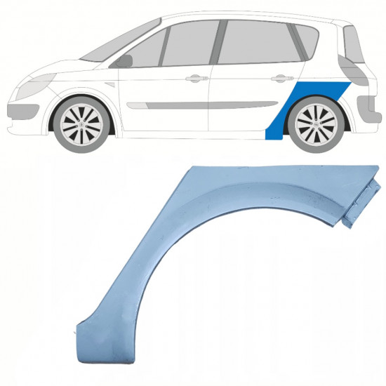 Hátsó sárvédő javító panel hoz Renault Scenic 2003-2009 / Bal 10228