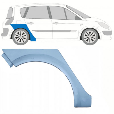 Hátsó sárvédő javító panel hoz Renault Scenic 2003-2009 / Jobb 10227