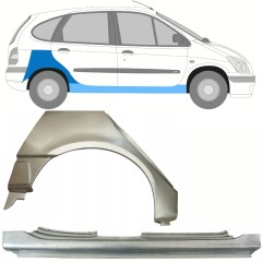 Küszöb és hátsó sárvédő javító panel hoz Renault Megane I Scenic 1995-2003 / Jobb / Készlet 10099