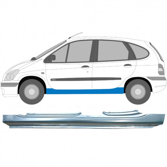 Küszöb javító panel hoz Renault Megane / Scenic 1995-2003 / Bal 6037