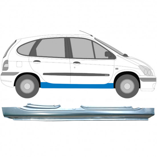 Küszöb javító panel hoz Renault Megane / Scenic 1995-2003 / Jobb 6036