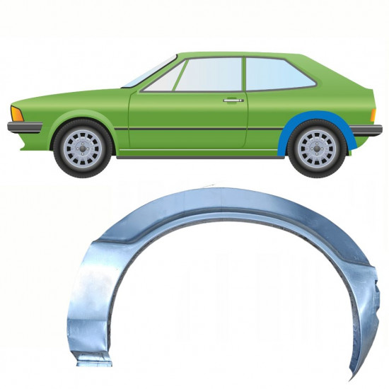 Hátsó sárvédő javító panel hoz VW Scirocco 1974-1981 / Bal 8797