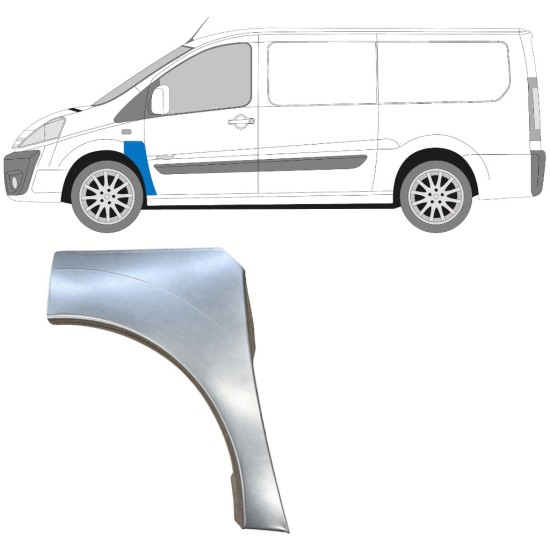 Első sárvédő javító panel hoz Peugeot Expert 2007-2016 / Bal 15234