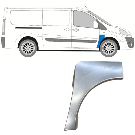 Első sárvédő javító panel hoz Peugeot Expert 2007-2016 / Jobb 15235