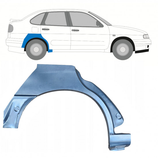 Hátsó sárvédő javító panel hoz Seat Ibiza Cordoba 1993-2002 / Jobb 7860