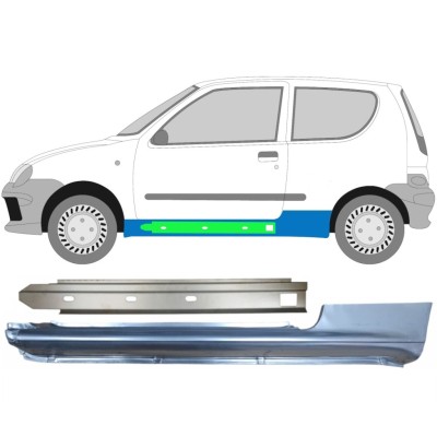 Küszöb és belső küszöb javító panel hoz Fiat Seicento 1998-2010 / Bal / Készlet 14721