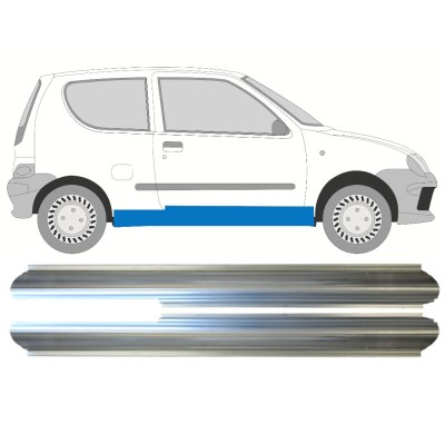 Küszöb javító panel hoz Fiat Seicento 1998-2010 / Bal+Jobb / Készlet 14719