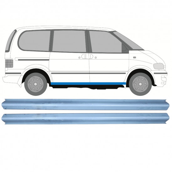 Küszöb javító panel hoz Nissan Serena 1992-2001 / Bal = Jobb (szimmetrikus) / Készlet 9760