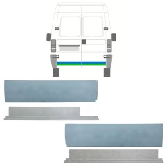 Belső és külső hátsó ajtó javító panel hoz Peugeot Boxer 1994-2006 / Bal+Jobb / Készlet 14452