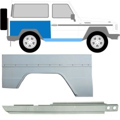 Küszöb és hátsó sárvédő javító panel hoz Mercedes G-Class W460 W461 W463 1979- / Jobb / Készlet 10003