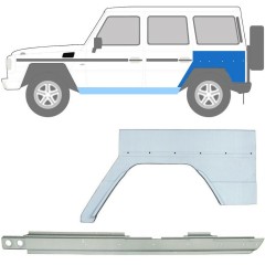 Küszöb és hátsó sárvédő javító panel hoz Mercedes G-Class W460 W461 W463 1979- / Bal / Készlet 10010