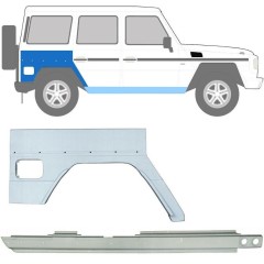 Küszöb és hátsó sárvédő javító panel hoz Mercedes G-Class W460 W461 W463 1979- / Jobb / Készlet 10009