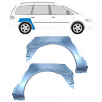 Hátsó sárvédő javító panel hoz Volkswagen Sharan 1995-2000 / Bal+Jobb / Készlet 9290