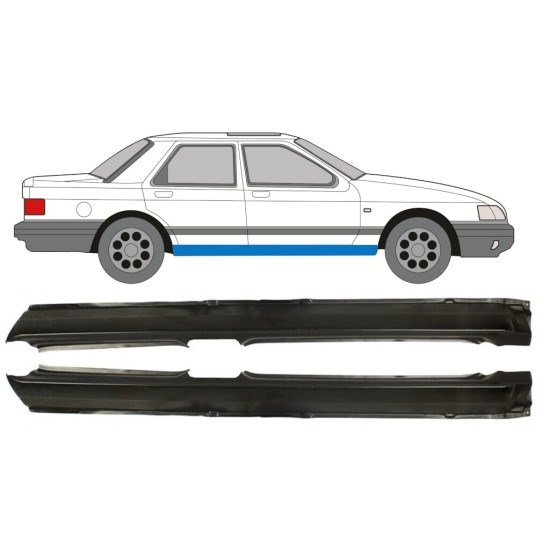 Teljes küszöb hoz Ford Sierra 1982-1993 / Bal+Jobb / Készlet 9774