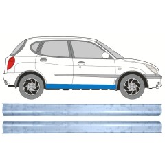 Küszöb javító panel hoz Daihatsu Sirion 1998-2005 / Bal+Jobb / Készlet 12456