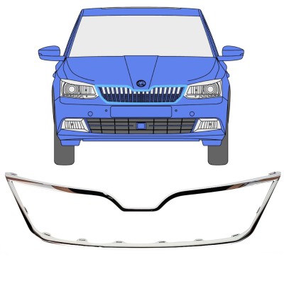 Hűtőrács keret hoz Skoda Fabia 2014-2018 16190