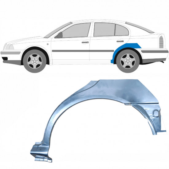 Hátsó sárvédő javító panel hoz Skoda Octavia 1996-2010 / Bal 7003