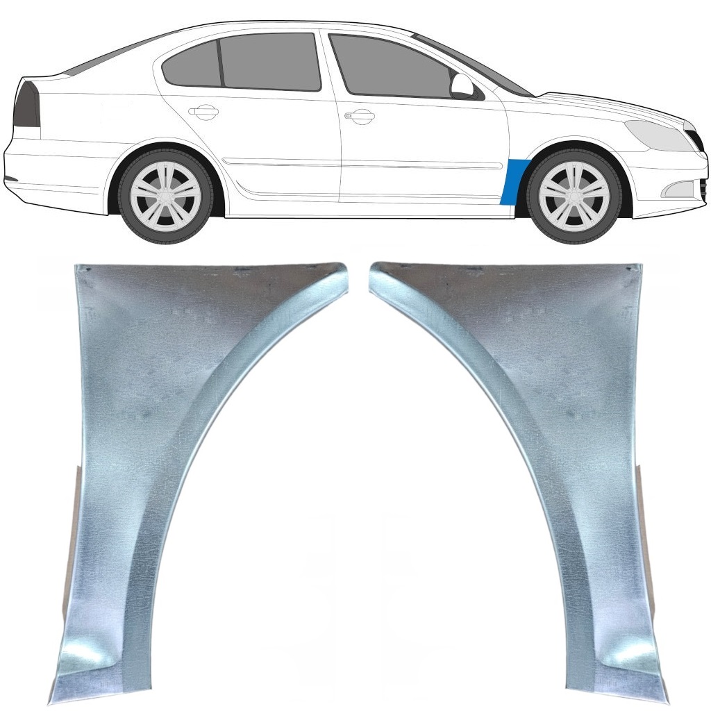 Első Sárvédő Javító Panel Hoz Skoda Octavia 2004-2013 / Bal+Jobb / Készlet 9602