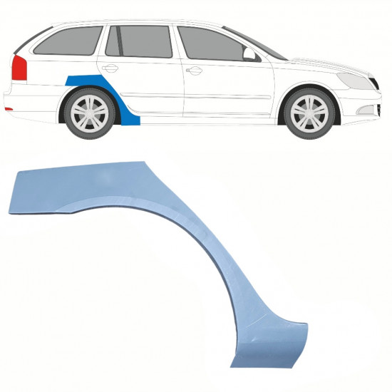 Hátsó sárvédő javító panel hoz Skoda Octavia 2004-2013 / Jobb 10185