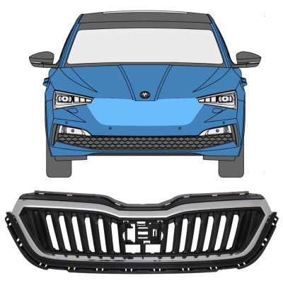 Hűtőrács hoz Skoda Scala 2019- 17229