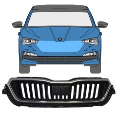 Hűtőrács hoz Skoda Scala 2019- / Készlet 11546