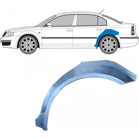 Hátsó sárvédő javító panel hoz Skoda Superb 2002-2008 / Bal 5805