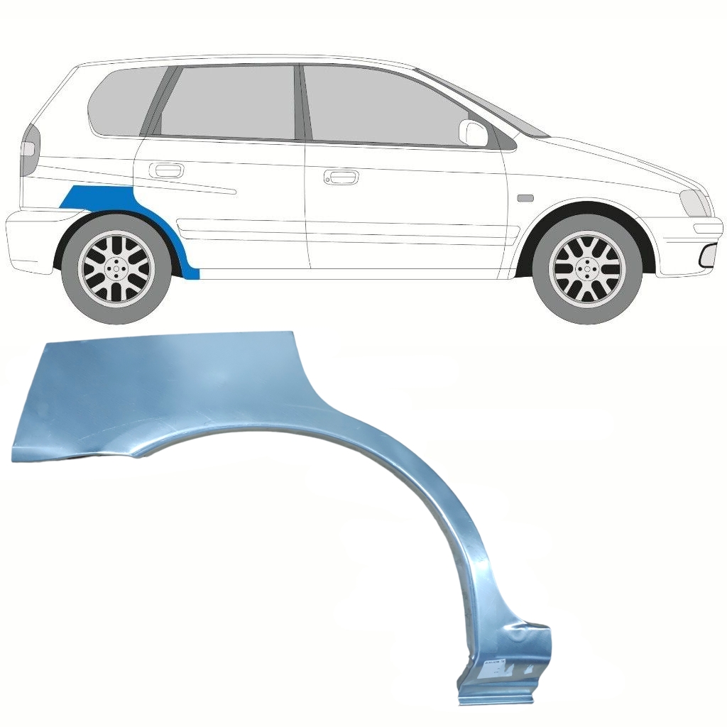 Hátsó Sárvédő Javító Panel Hoz Mitsubishi Space Star 1998-2005 / Jobb 10811