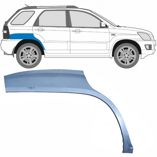 Hátsó sárvédő javító panel hoz Kia Sportage 2004-2010 / Jobb 5427