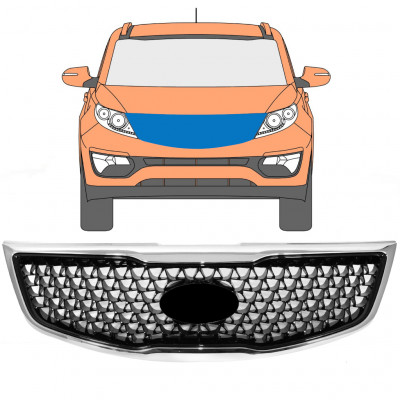 Hűtőrács hoz Kia Sportage 2013-2015 7515