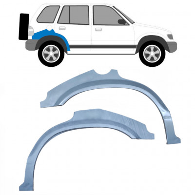 Hátsó sárvédő javító panel hoz Kia Sportage 1994-2002 / Bal+Jobb / Készlet 10507