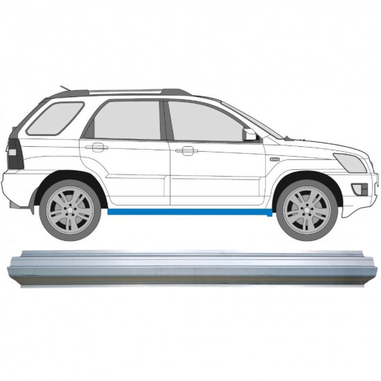 Küszöb javító panel hoz Kia Sportage II 2004-2010 / Bal = Jobb (szimmetrikus) 5121