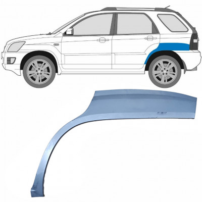 Hátsó sárvédő javító panel hoz Kia Sportage 2004-2010 / Bal 5428