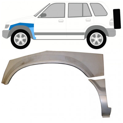 Első sárvédő javító panel hoz Kia Sportage 1994-2002 / Bal / Készlet 9981