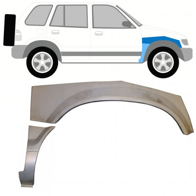 Első sárvédő javító panel hoz Kia Sportage 1994-2002 / Jobb / Készlet 9980